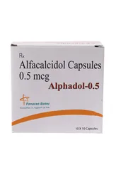 Alphadol 0.50 Capsule 10's, Pack of 10 CAPSULES