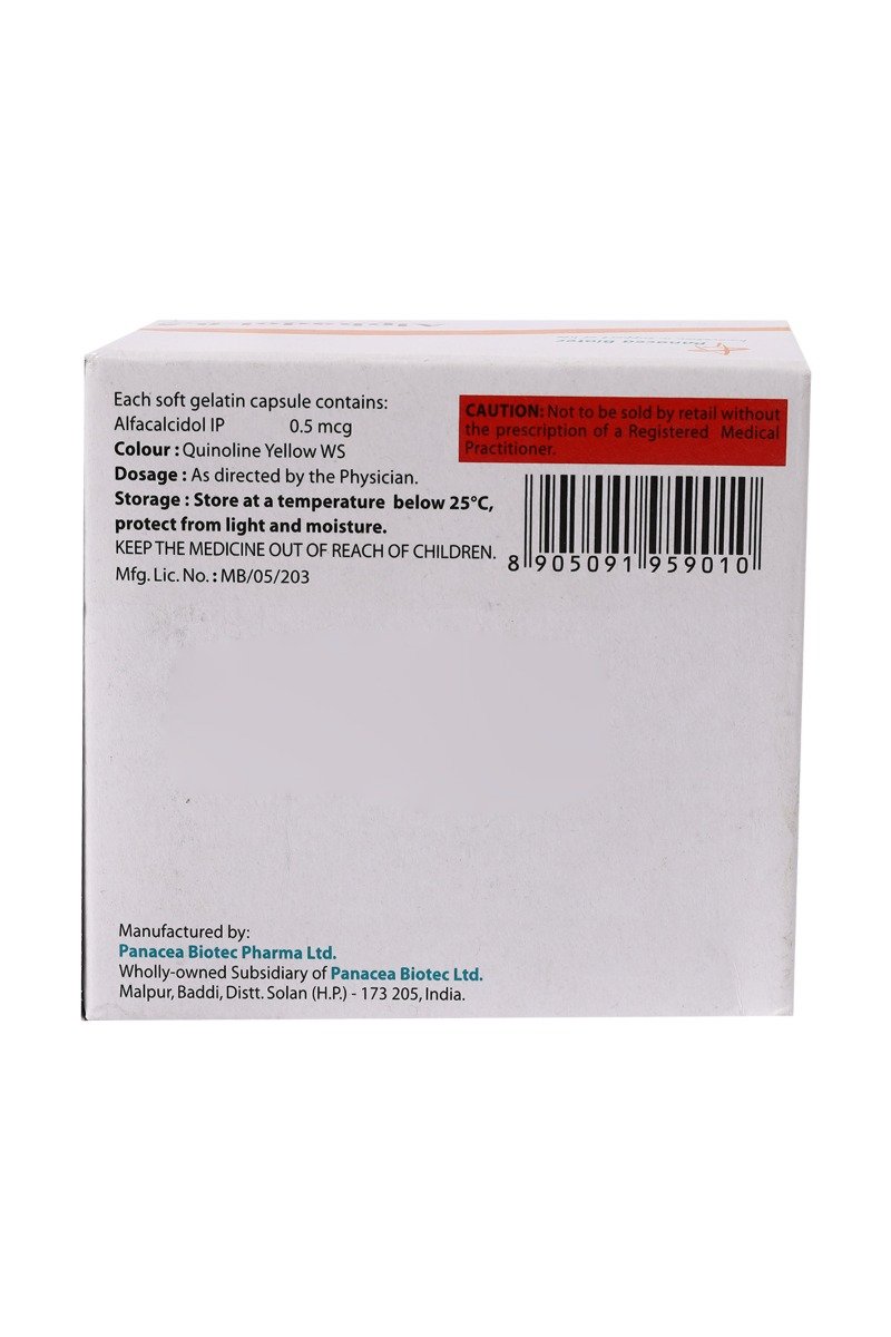 Alphadol 0.50 Capsule 10's, Pack of 10 CAPSULES Alphadol 0.50 Capsule 10's, Pack of 10 CAPSULES