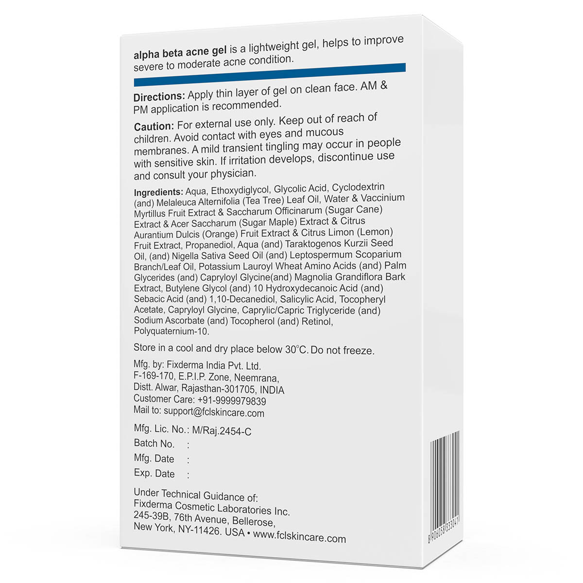 Fixderma Alpha Beta Acne Gel 30 ml, Pack of 1 Fixderma Alpha Beta Acne Gel 30 ml, Pack of 1