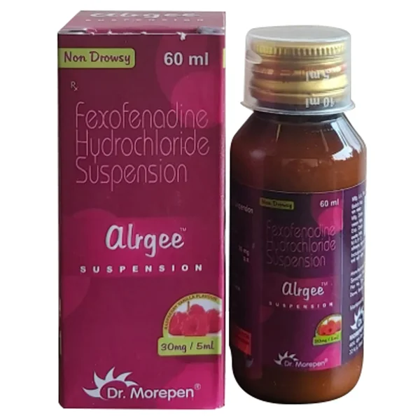 Alrgee Raspberry Vanilla Flavour Oral Suspension 60 ml