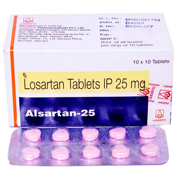 Alsartan 25 mg Tablet 10's