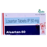Alsartan-50 Tablet 10's, Pack of 10 TABLETS