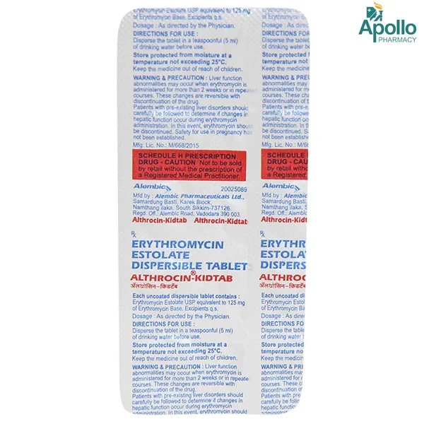 Althrocin Kid Tablet 10's