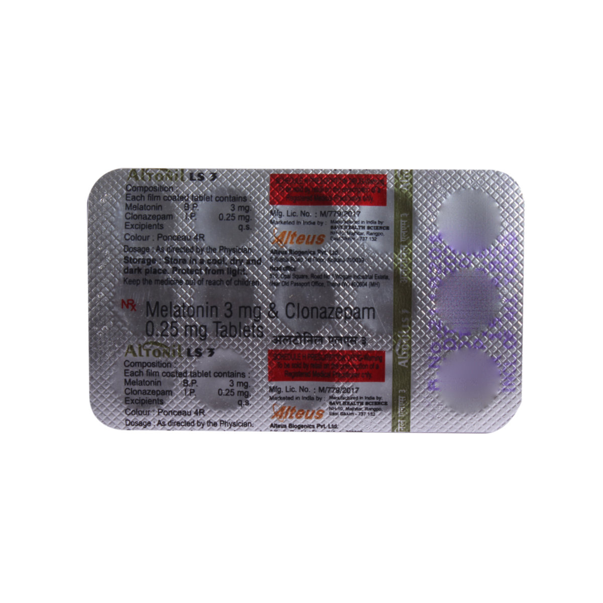 Altonil LS 3 mg Tablet 15's, Pack of 15 TabletS Altonil LS 3 mg Tablet 15's, Pack of 15 TabletS