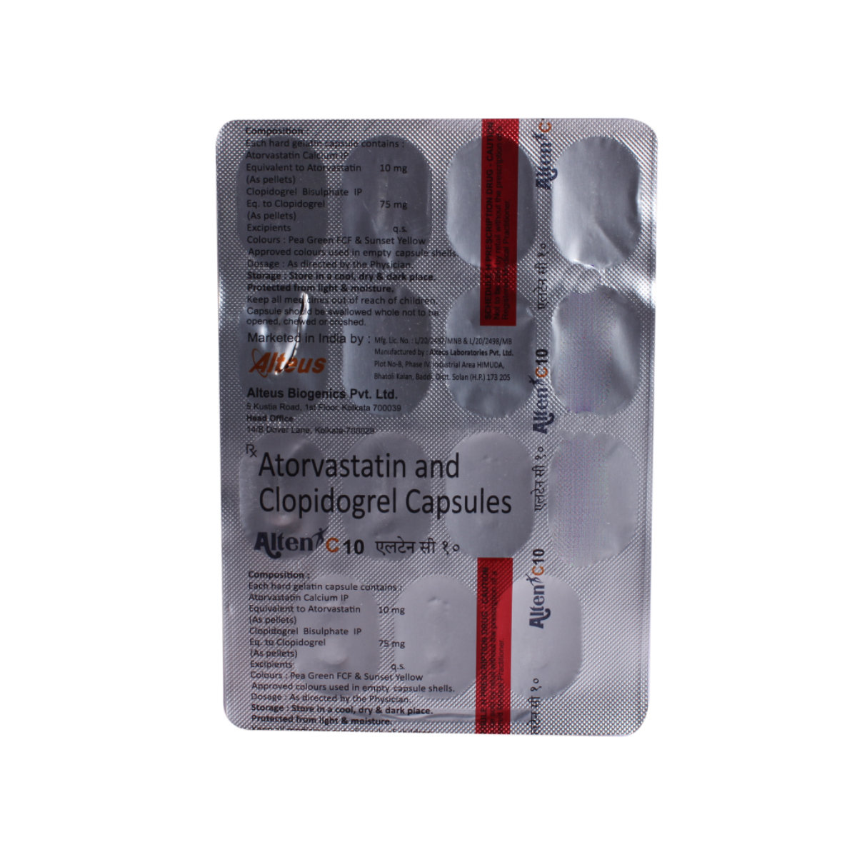 Alten C 10 Capsule 15's, Pack of 15 CAPSULES Alten C 10 Capsule 15's, Pack of 15 CAPSULES