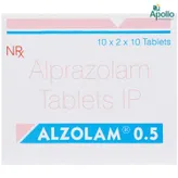 Alzolam 0.5 Tablet 10's, Pack of 10 TABLETS