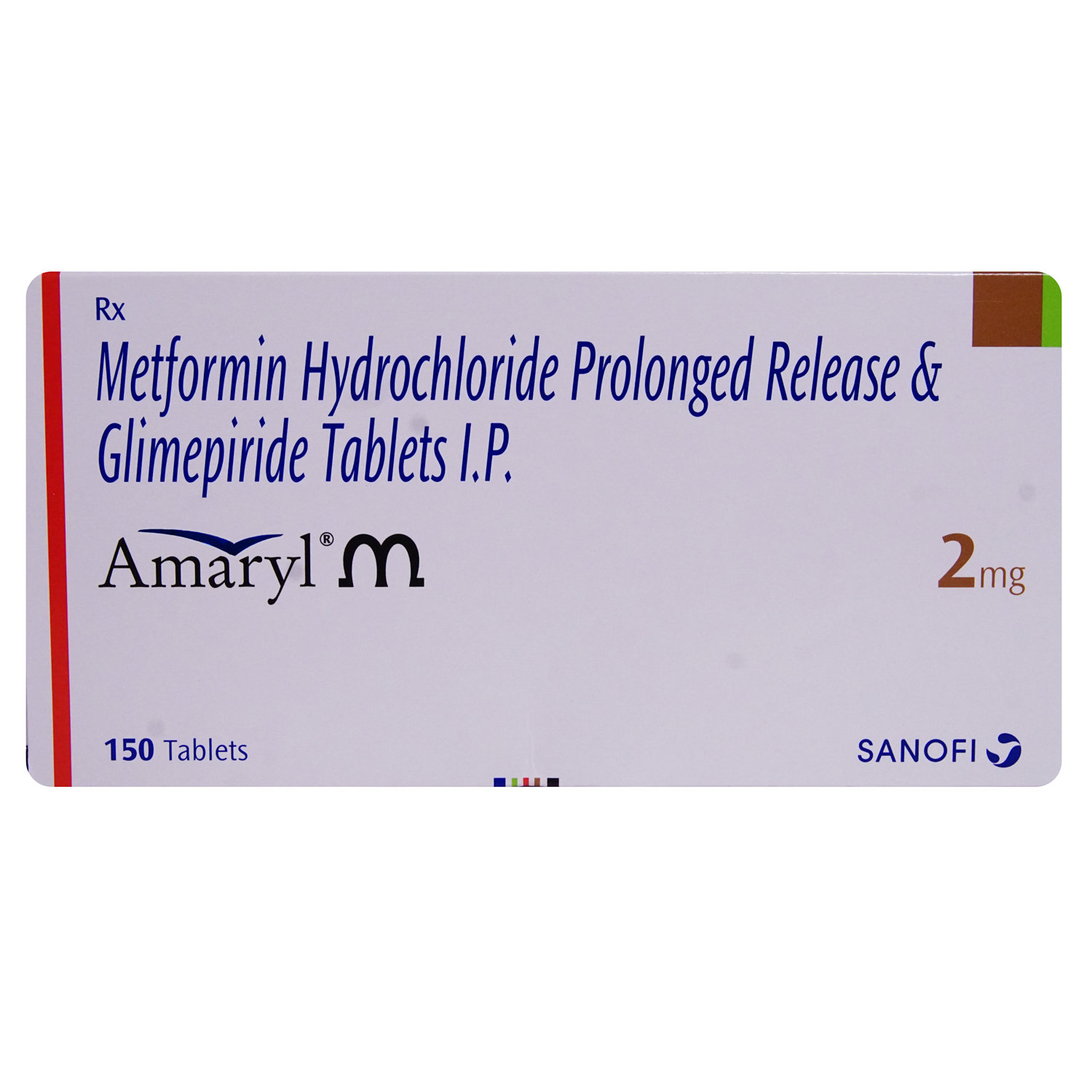 Amaryl M 2 mg Tablet 15's, Pack of 15 TABLETS Amaryl M 2 mg Tablet 15's, Pack of 15 TABLETS