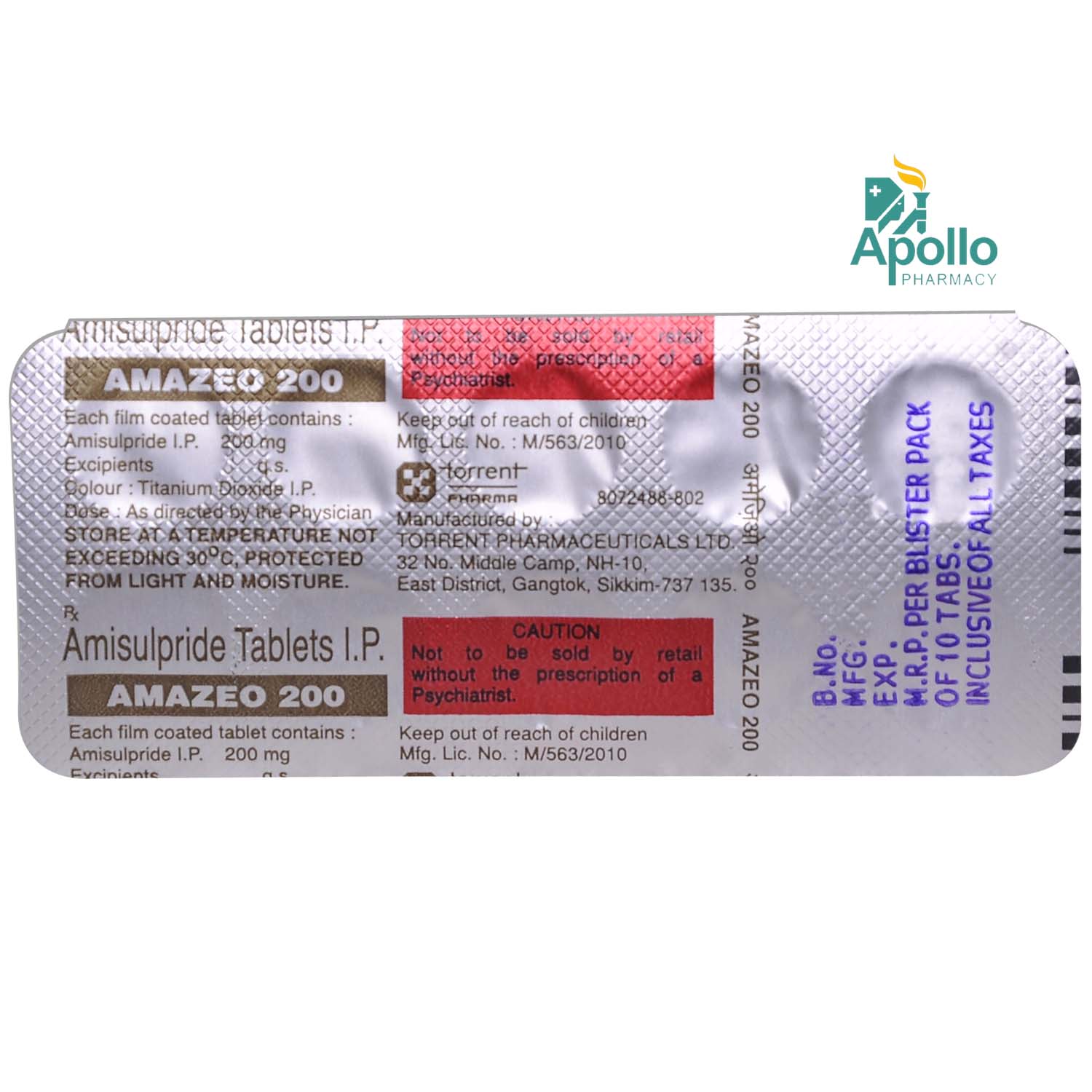 Amazeo 200 Tablet 10's, Pack of 10 TABLETS Amazeo 200 Tablet 10's, Pack of 10 TABLETS