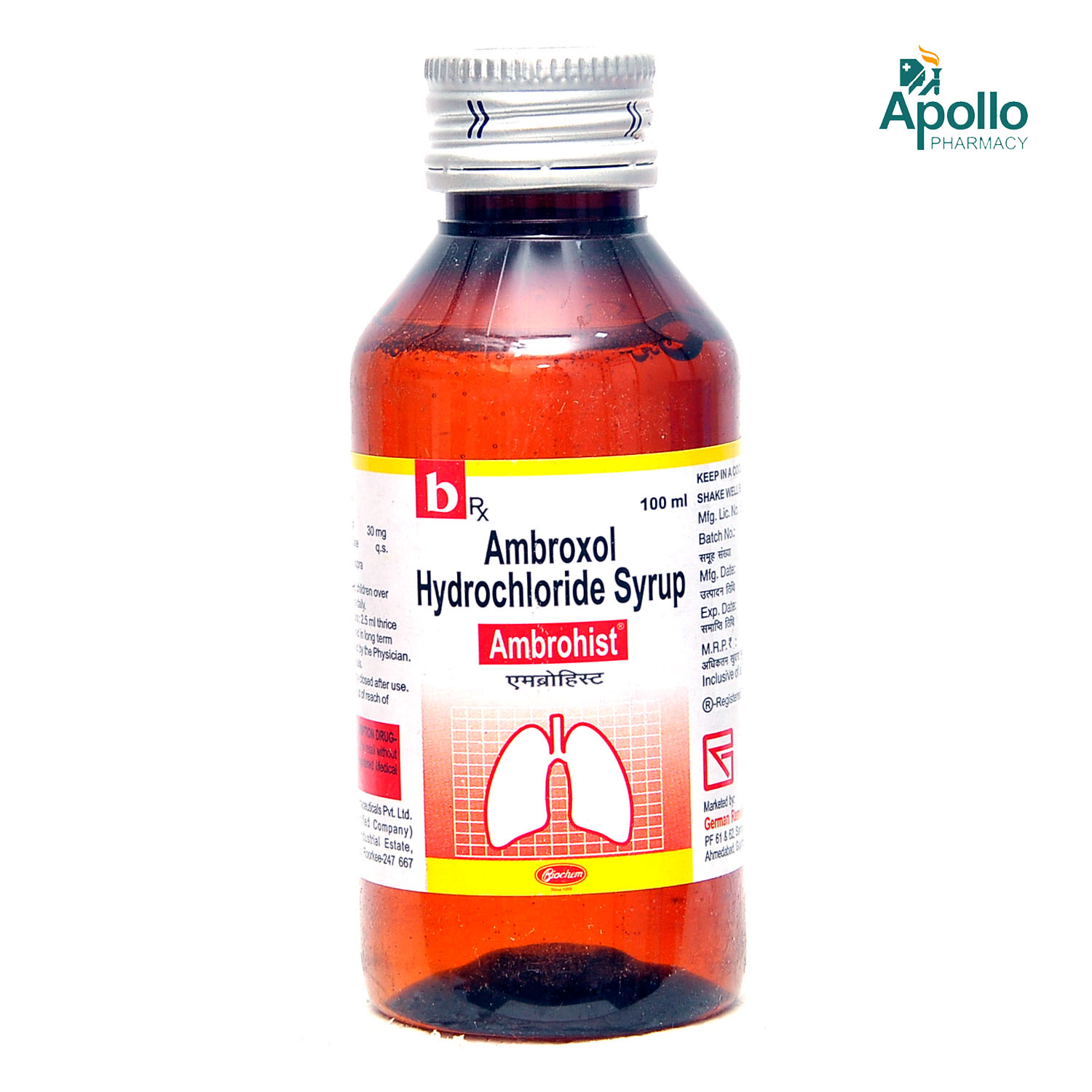 Buy Ambrohist 30 mg Syrup 100 ml Online