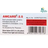 Amcard-2.5 Tablet 10's, Pack of 10 TABLETS