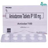 Amiodar 100 Tablet 10's, Pack of 10 TABLETS