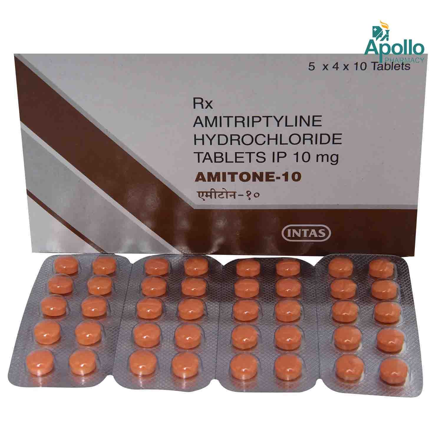 Amitone-10 Tablet 10's Price, Uses, Side Effects, Composition - Apollo ...