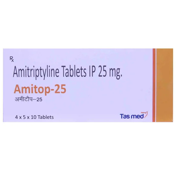 Amitop-25 Tablet 10's, Pack of 10 TABLETS