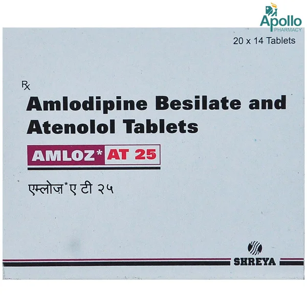 Amloz AT 25 Tablet 14's, Pack of 14 TABLETS