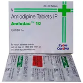 Amlodac 10 Tablet 30's, Pack of 30 TabletS