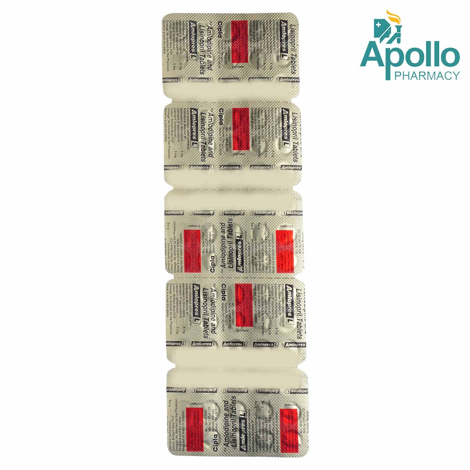 Amlopres L Tablet 15's, Pack of 15 TABLETS Amlopres L Tablet 15's, Pack of 15 TABLETS