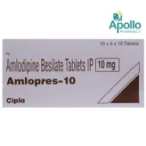Amlopres-10 Tablet 10's, Pack of 10 TABLETS