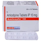 Amlosafe 10 Tablet 10's, Pack of 10 TABLETS