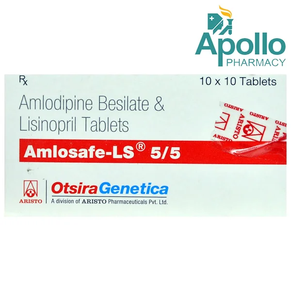 Amlosafe-LS 5/5 Tablet 10's, Pack of 10 TABLETS