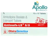 Amlosafe-LS 5/5 Tablet 10's, Pack of 10 TABLETS
