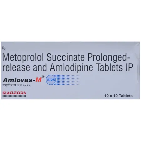 Amlovas M 5/25 Tablet 10's
