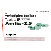 Amlip-2.5 Tablet 10's, Pack of 10 TABLETS