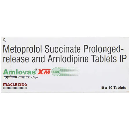 Amlovas XM 5/50 Tablet 10's