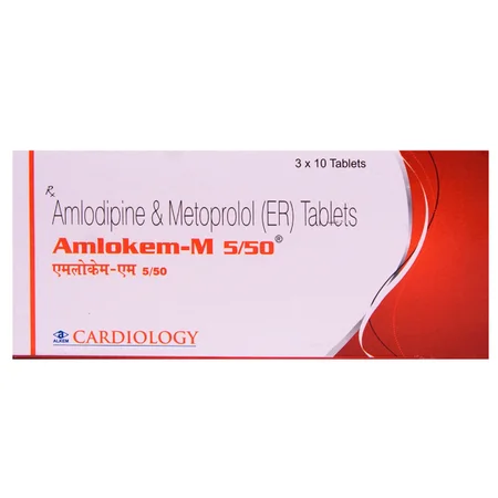 Amlokem M 5/50 Tablet 10's