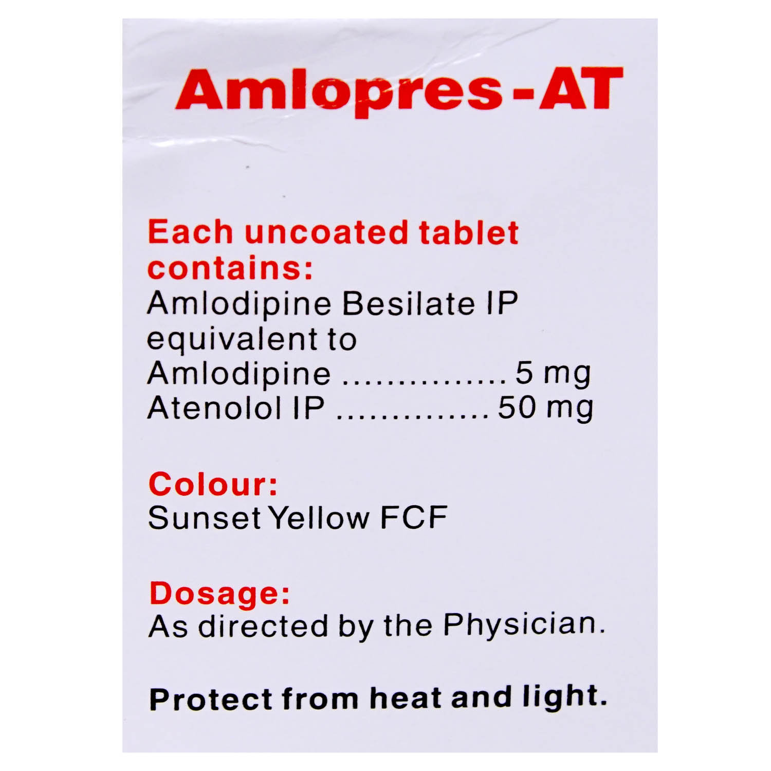 Amlopres-AT Tablet 30's, Pack of 30 TABLETS Amlopres-AT Tablet 30's, Pack of 30 TABLETS