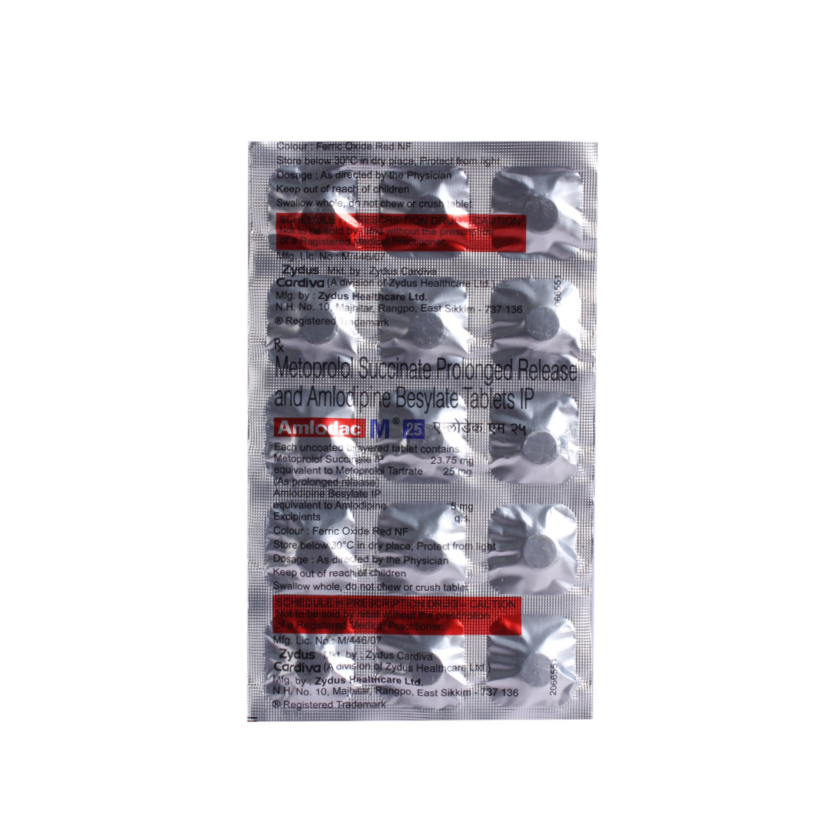Amlodac M 25 Tablet 15's, Pack of 15 TABLETS Amlodac M 25 Tablet 15's, Pack of 15 TABLETS