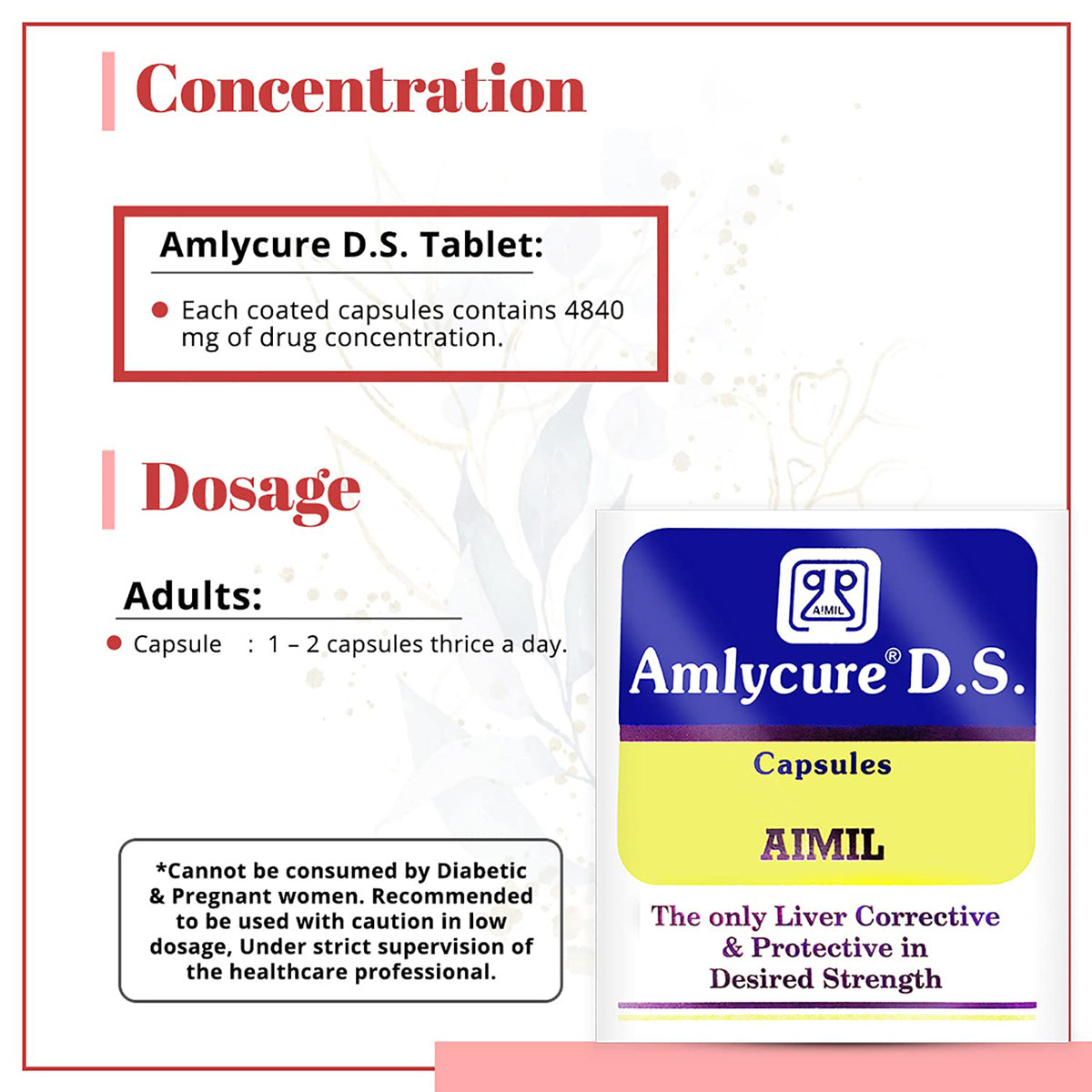 Aimil Amlycure D.S. Capsule 20's, Pack of 20 Aimil Amlycure D.S. Capsule 20's, Pack of 20