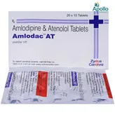 Amlodac AT Tablet 15's, Pack of 15 TABLETS