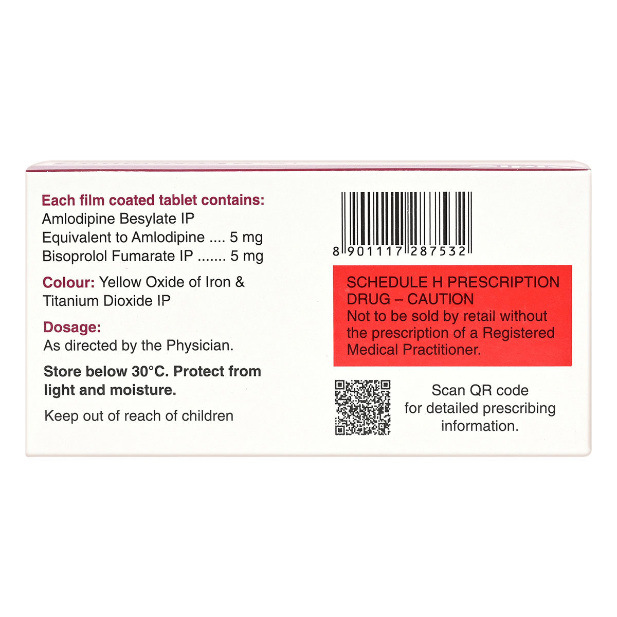 Amlopres B 5 Tablet 10's, Pack of 10 TabletS Amlopres B 5 Tablet 10's, Pack of 10 TabletS