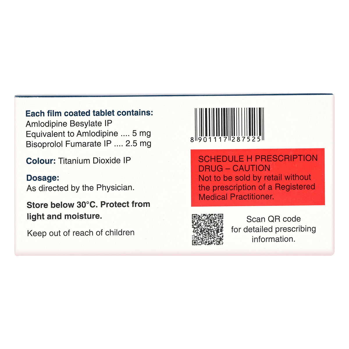 Amlopres B 2.5 Tablet 10's, Pack of 10 TabletS Amlopres B 2.5 Tablet 10's, Pack of 10 TabletS