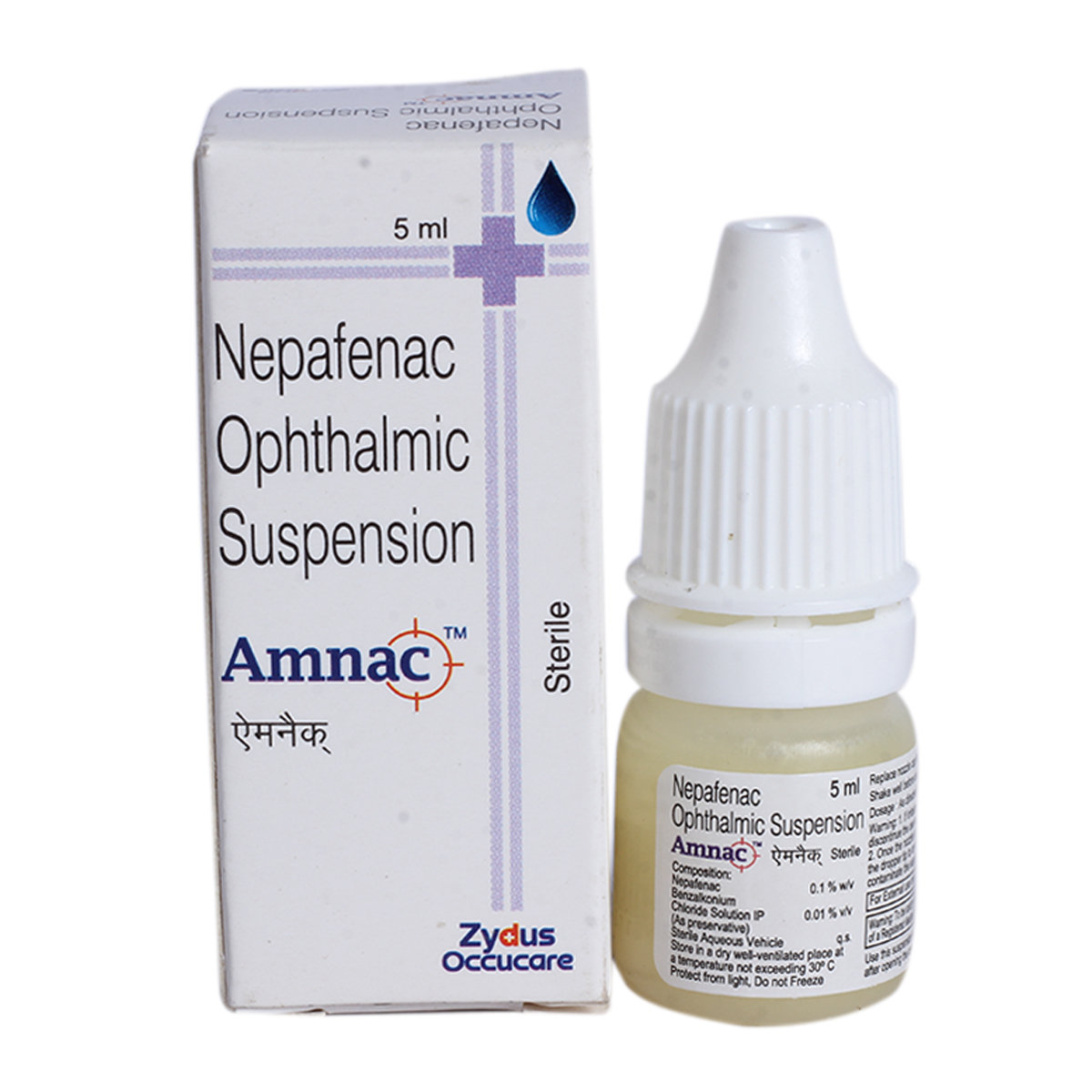 Amnac Opthalmic Suspension 5 ml, Pack of 1 EYE DROP Amnac Opthalmic Suspension 5 ml, Pack of 1 EYE DROP