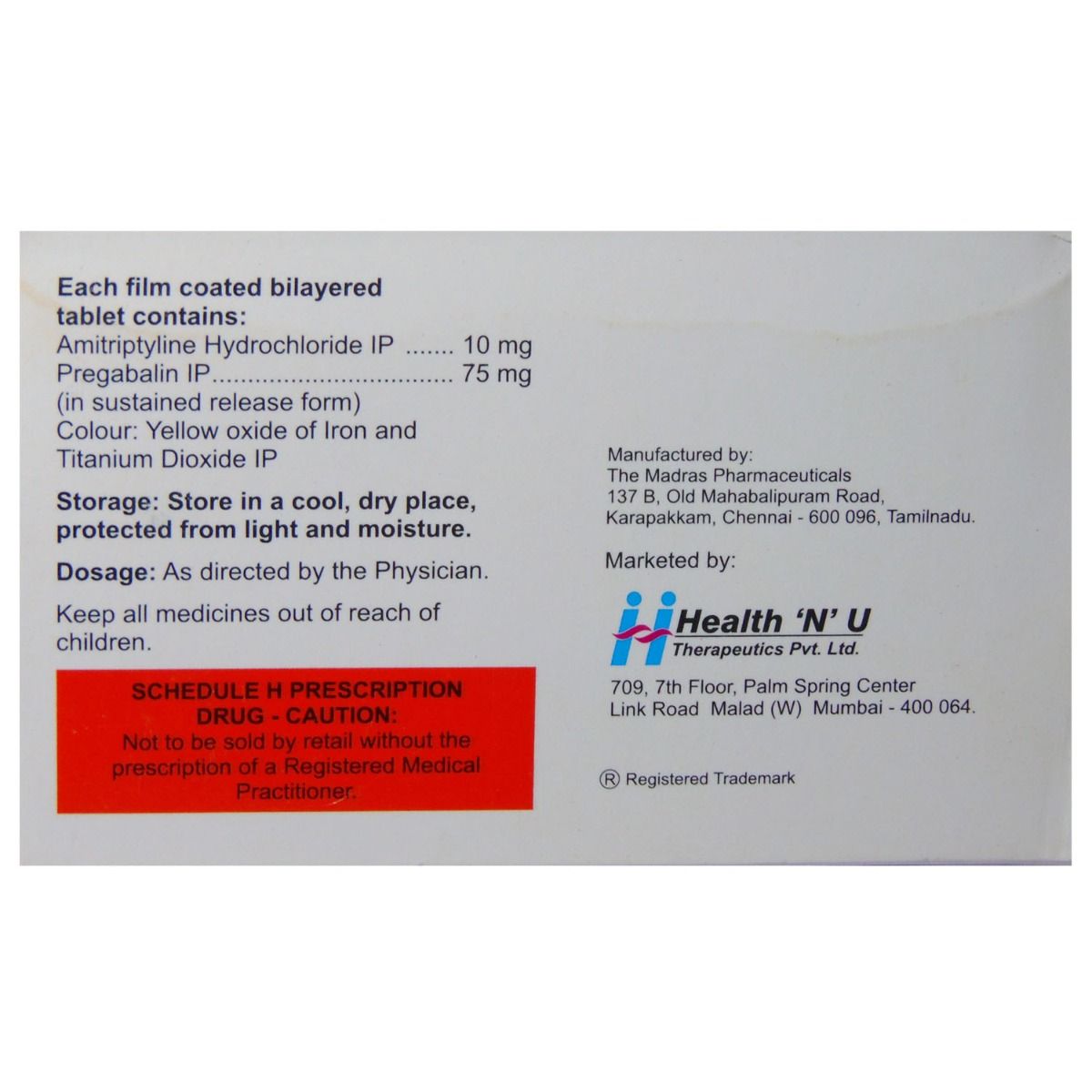 AMNURITE P TABLET 10'S Price, Uses, Side Effects, Composition - Apollo ...