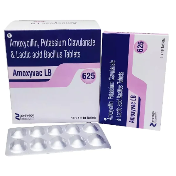 Amoxyvac LB 625 Tablet 10's