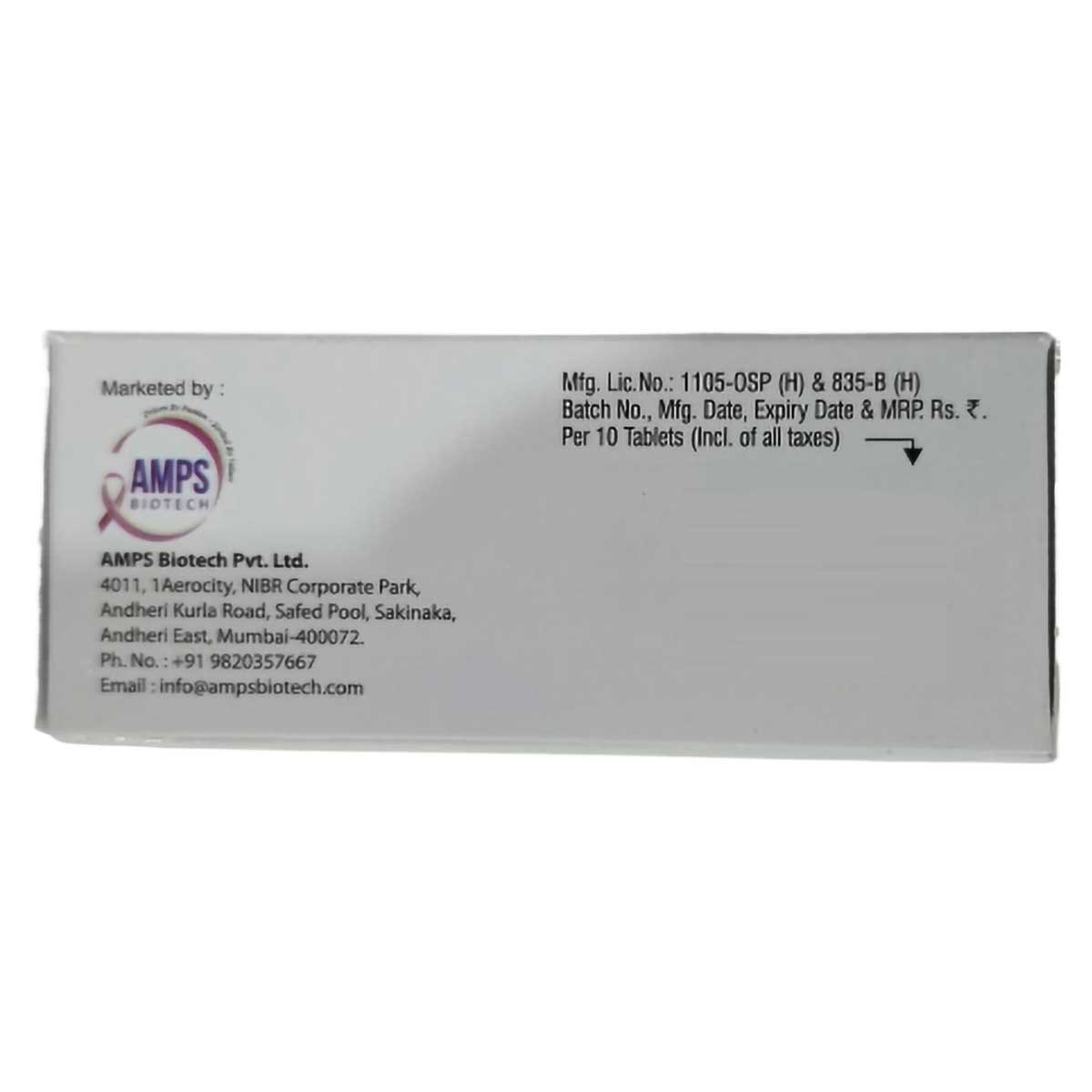 Ampsnitro Tablet 10's, Pack of 10 TabletS Ampsnitro Tablet 10's, Pack of 10 TabletS