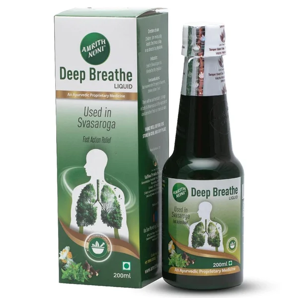 Om Sree Amrith Noni Deep Breathe Oral Liquid, 200 ml, Pack of 1