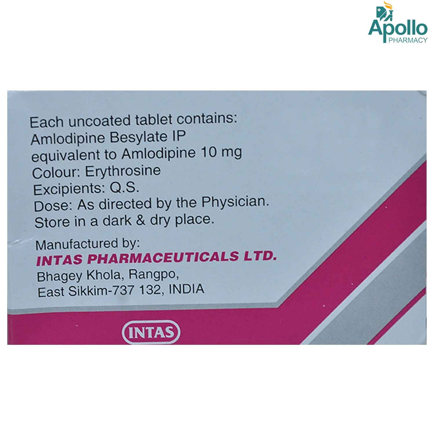 Amtas 10 Tablet Uses Side Effects Price Apollo Pharmacy