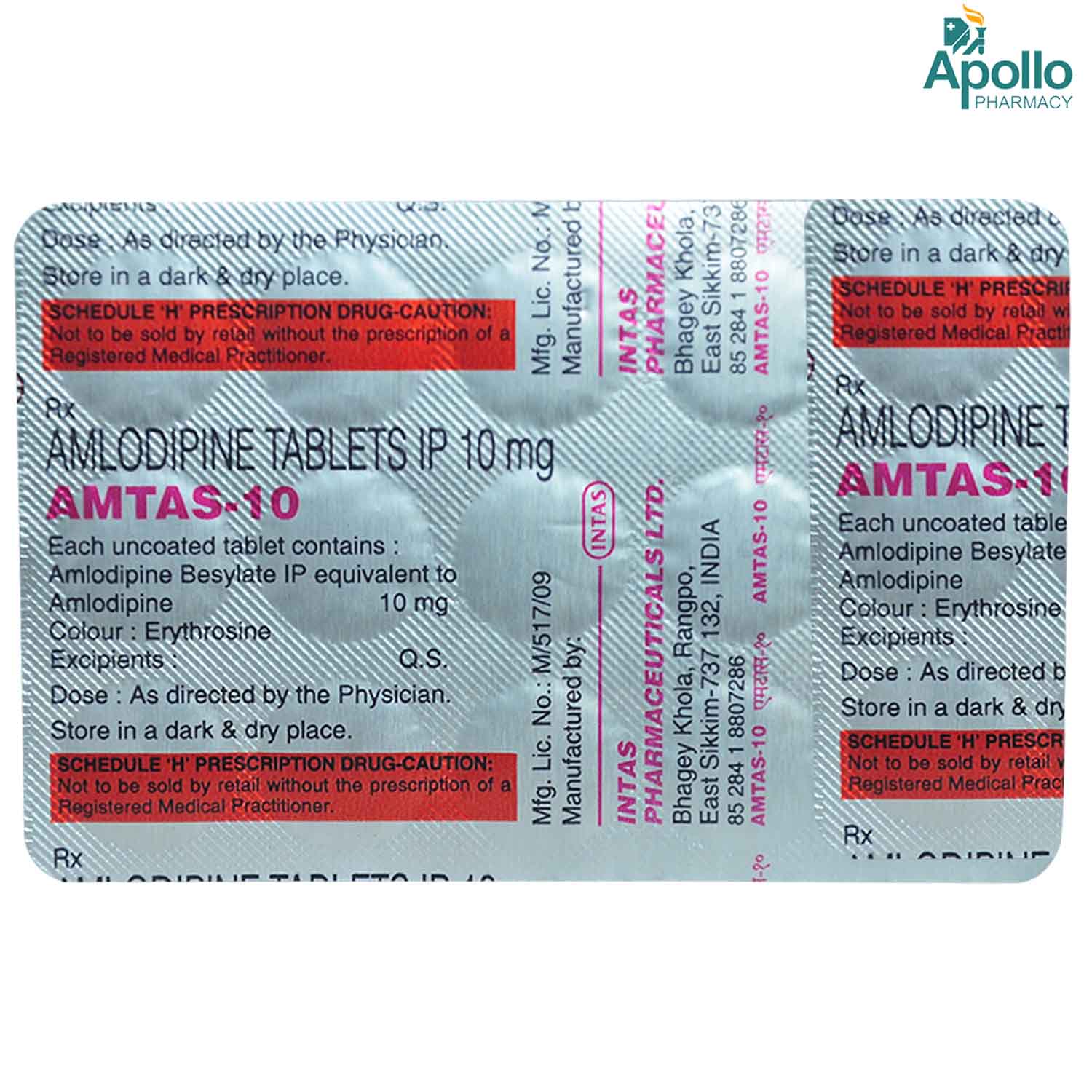 Amtas-10 Tablet 15's, Pack of 15 TABLETS Amtas-10 Tablet 15's, Pack of 15 TABLETS