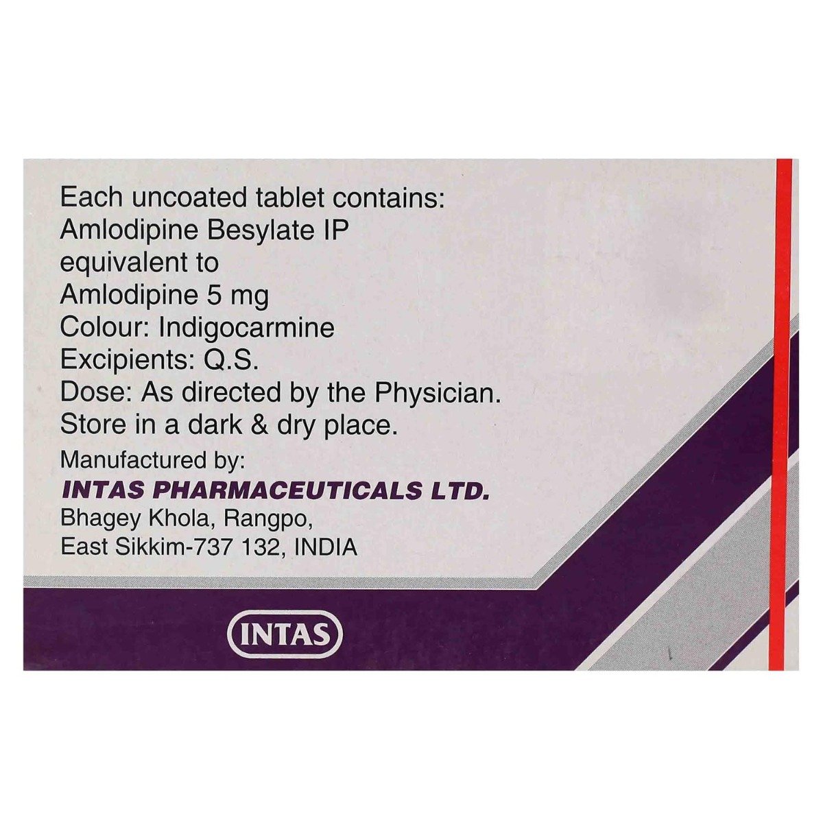 Amtas 5 Tablet 15's, Pack of 15 TabletS Amtas 5 Tablet 15's, Pack of 15 TabletS