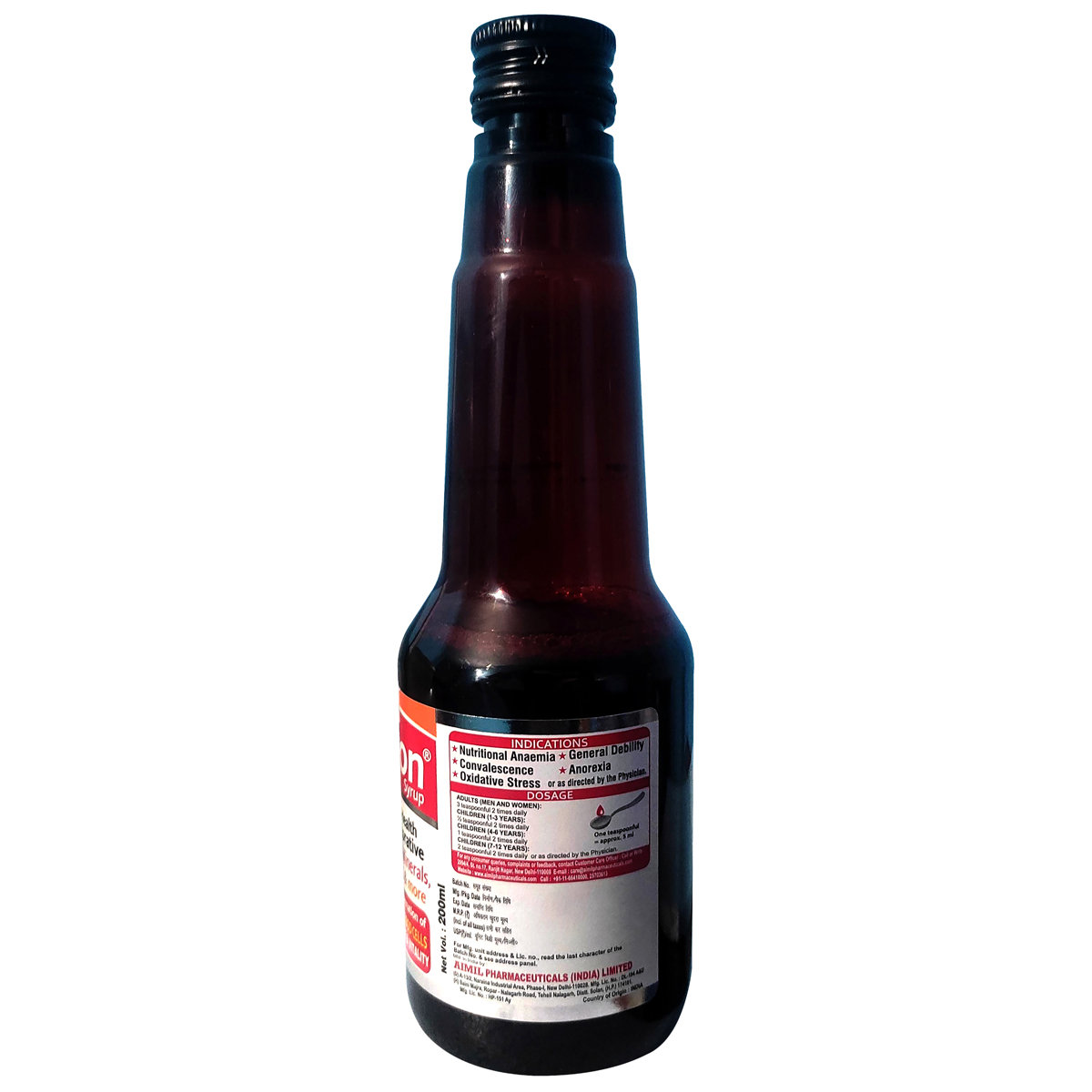 Aimil Amyron Syrup, 200 ml, Pack of 1 Aimil Amyron Syrup, 200 ml, Pack of 1