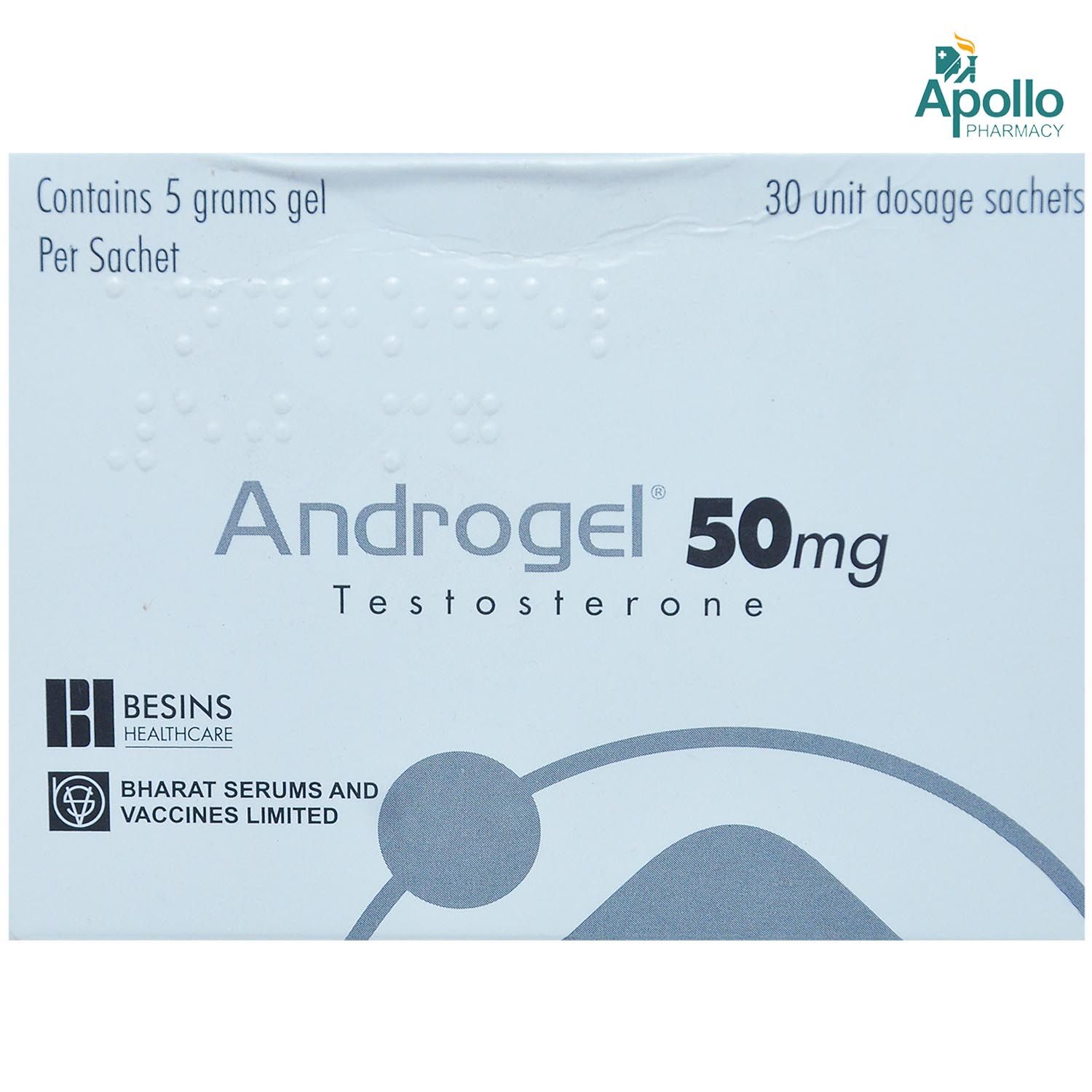Androgel Testasterone 50 mg Sachet 5 gm Uses, Side Effects, Price