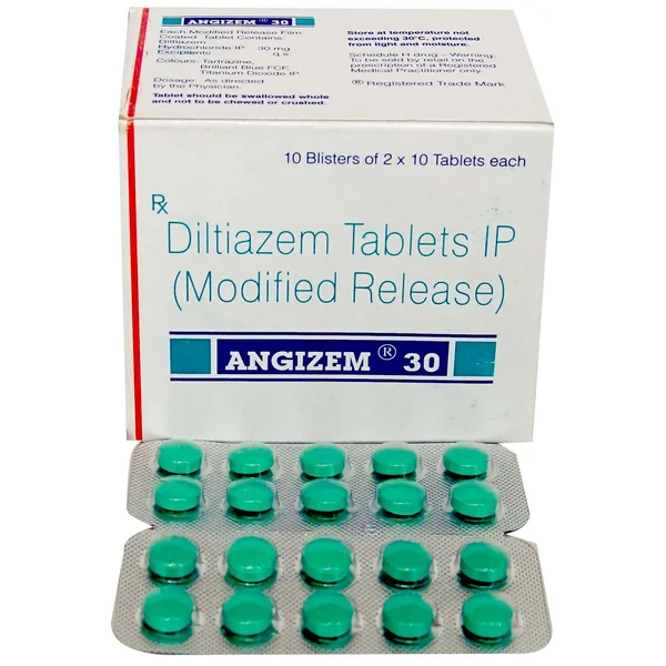 Angizem 30 Tablet 10's, Pack of 10 TABLETS