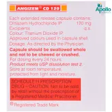 Angizem CD 120 Capsule 10's, Pack of 10 CAPSULES