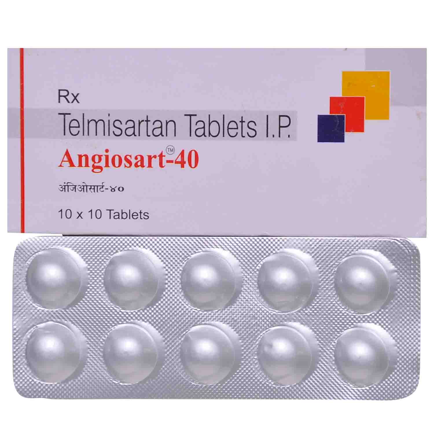 Buy Angiosart 40 Tablet 10's Online