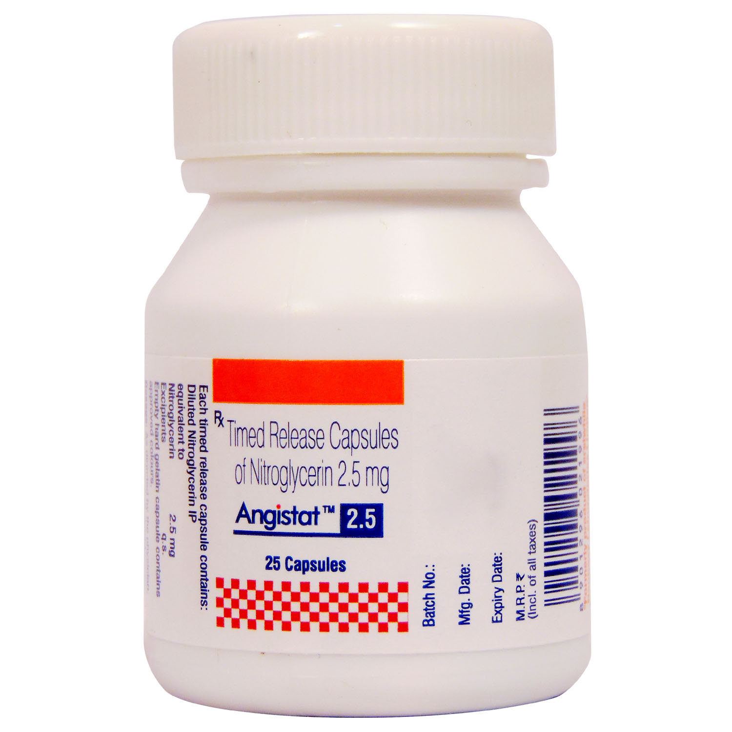Angistat 2.5 Capsule 25's, Pack of 1 CAPSULE Angistat 2.5 Capsule 25's, Pack of 1 CAPSULE