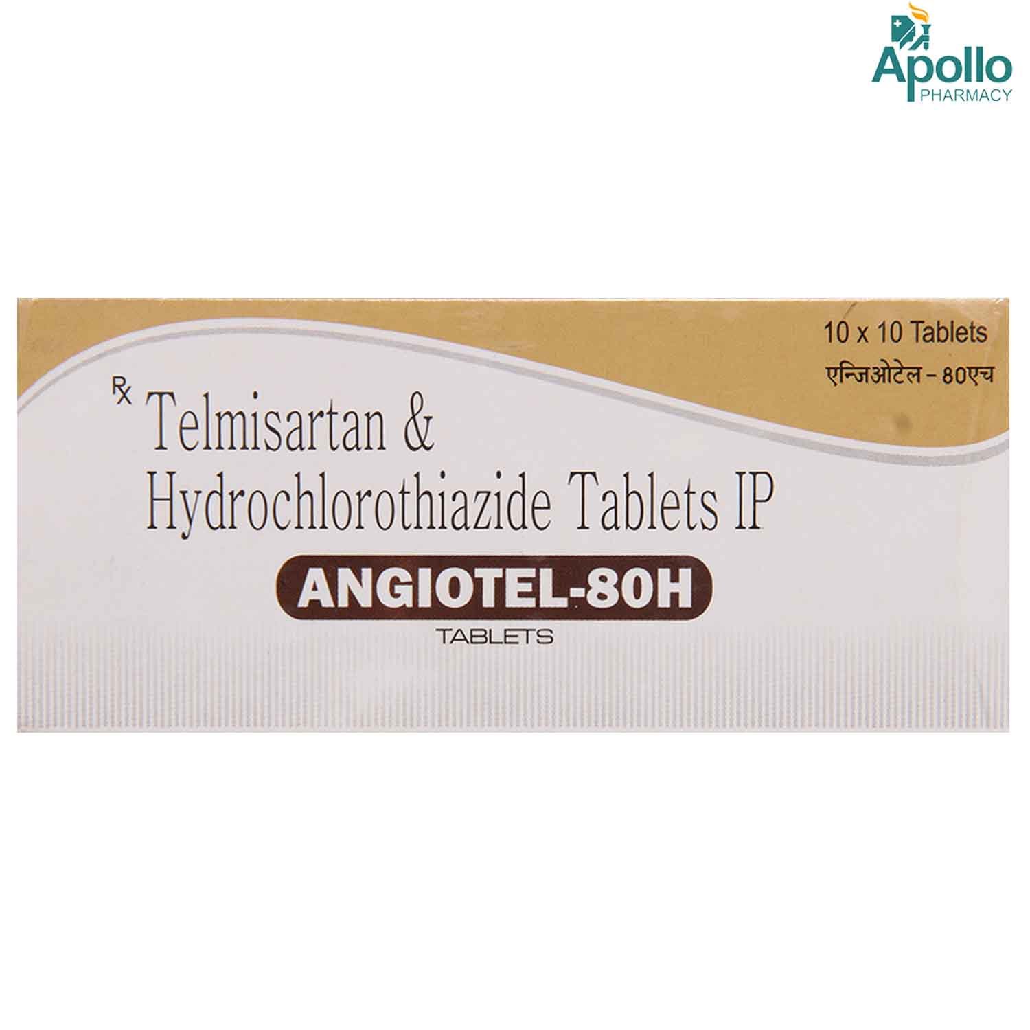 Angiotel-80H Tablet 10's, Pack of 10 Angiotel-80H Tablet 10's, Pack of 10