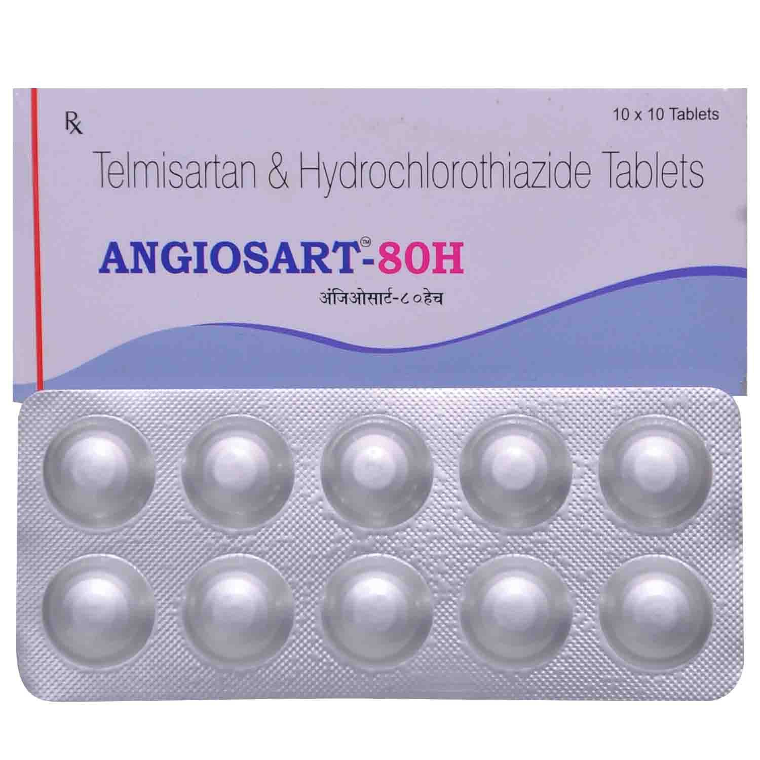 Buy Angiosart 80H Tablet 10's Online